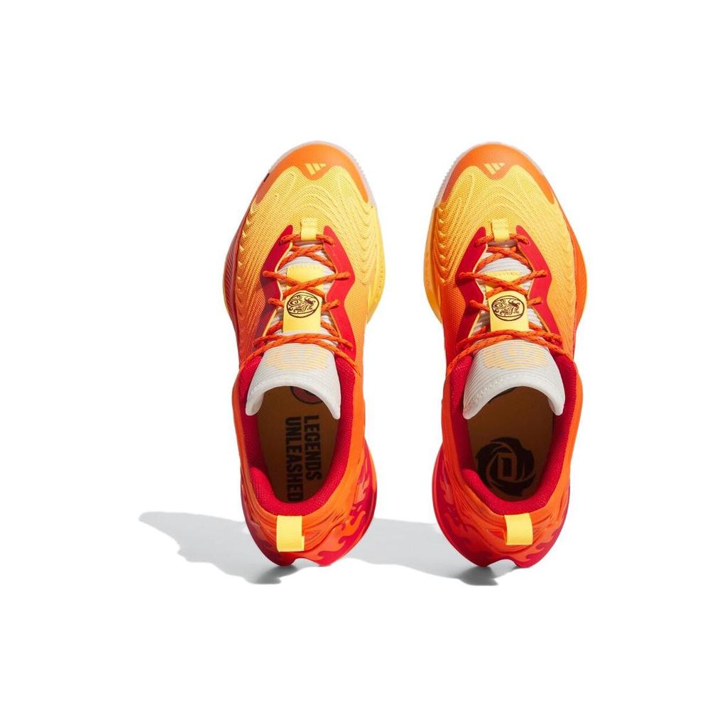 adidas D Rose Son Of Chi 3.0 Кроссовки мужские с круглым носком, на шнуровке, низкие, для баскетбола, оранжево-красные IF3827