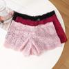 CINOON Сексуальные женские трусики кружевные трусы средней талии в форме листа полые боксеры нижнее белье однотонное дышащее нижнее белье