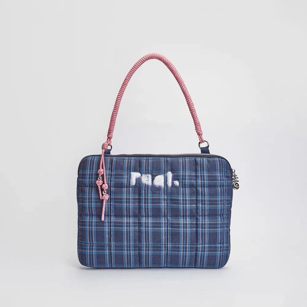 Женская сумка через плечо Hand Bill, плетеная, с небольшой вышивкой, с бисером, устойчивая к падениям, сумка для компьютера, сумка для ноутбука