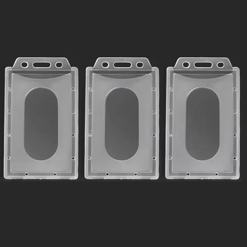 20/10/5/1 шт. Прозрачный матовый держатель для ID-карты, бейджа с именем, премиальный прозрачный пластиковый рукав для карты для защиты карты медперсонала