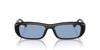 Ray-Ban RB4436D Sunglasses Black / Blue Lens Size 55