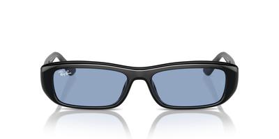 Ray-Ban Солнцезащитные очки RB4436D Черные / Синие линзы Размер 55