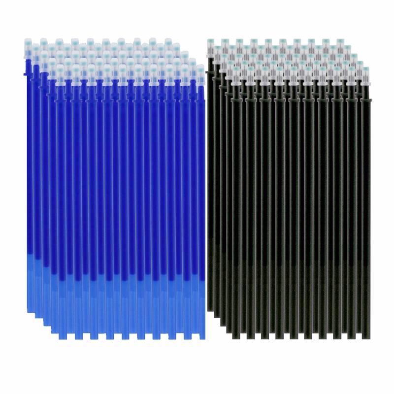 50 шт. Стираемый стержень для заправки волшебная стираемая ручка моющаяся ручка 0,5 мм синие черные чернила гелевая ручка канцелярские принадлежности