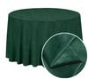 Round Tablecloth, Matte Velvet, 320Cm, Bottle Green