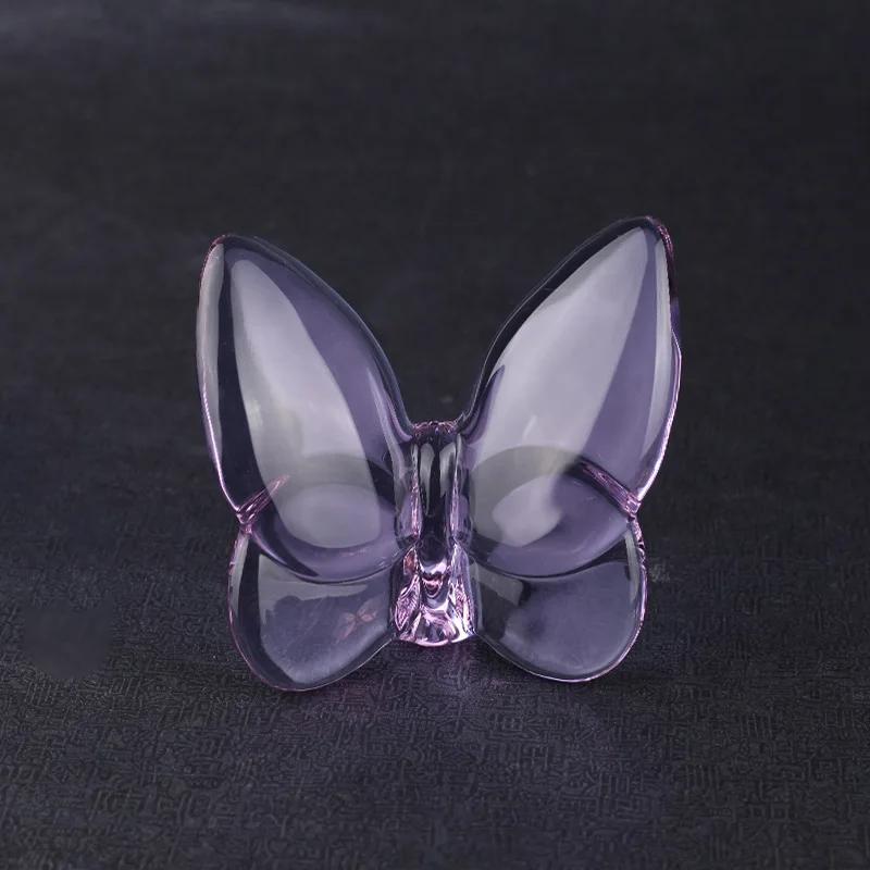 Хрустальные крылья бабочки Papillon, трепещущие, стеклянные, счастливые, бабочки, украшения, декор для дома, поделки, аксессуары, подарок на день рождения