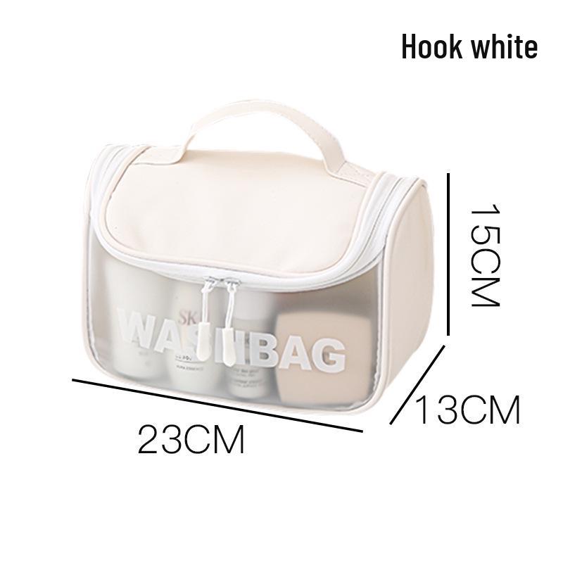 Матовая ПУ Прозрачная Дорожная Косметичка Большой Вместимости