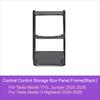 For Tesla Model Y Juniper Model3 Highland YL 2025 2026 Central Control Storage Box Panel Frame Glasses Case Auto Car Accessories