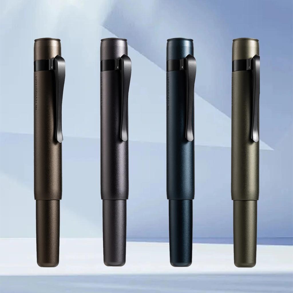 Мини-перьевая ручка Hongdian M2 – Дизайн «Метавселенная Черного леса», перо EF/F – Высококачественная пишущая ручка для школы, офиса и для подарка