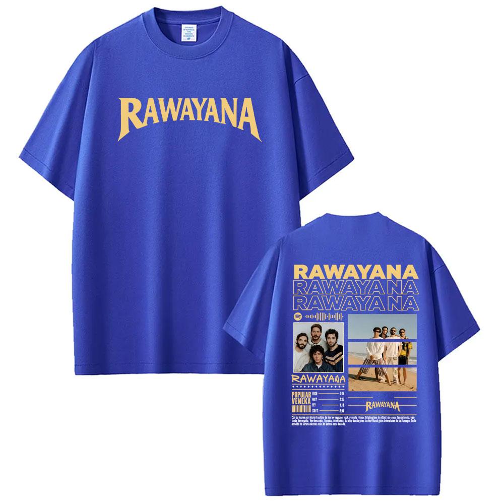 Band Rawayana Quin Trae Las Cornetas Graphic Tshirt Unisex Women Retro Hip Hop T Shirts Casual Summer Crewneck Cotton Tee Shirt