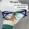 New Myopia Glasses Men'S Trend Luxury Eyeglasses Fashion Women'S Myopia Glasses Cat Eye Anti-Blue Light Glasses For Women