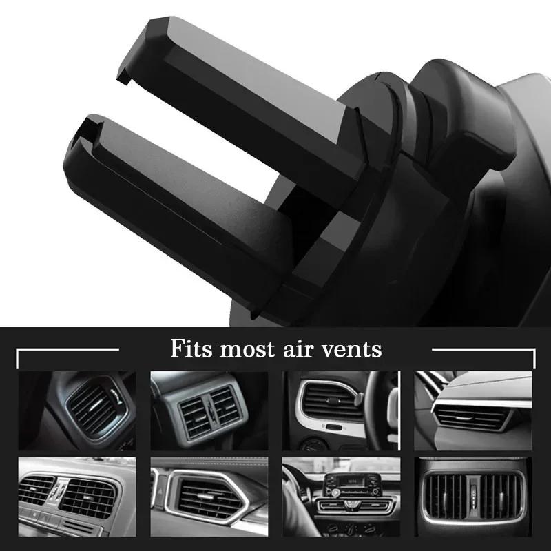 OBTLU1 Gravity Car Mount GPS Mobile Phone Holder Vent Clip Installation For VW R Line GTI Atlas Jetta Touareg Variant Golf Polo Taos