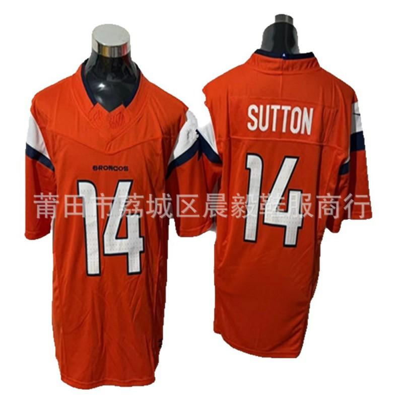 NFL Denver Broncos Custom Embroidered Jersey Men - 10 7 15 14 2 Official Style Football Uniform