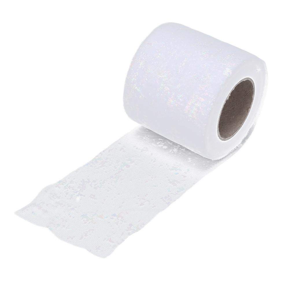 1pcs Lightweight Glitter Tulle Fabric Abrasion Resistant Mesh Ribbon Tulle Rolls Wedding Decor