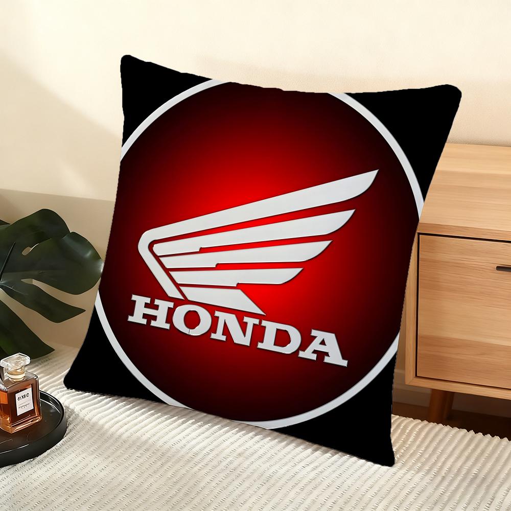 H-H-Honda Мотоцикл Подушка Чехол Шелковистый Короткий Плюш Домашний Диван Подушка Чехол - Невидимая Молния Домашний Декор