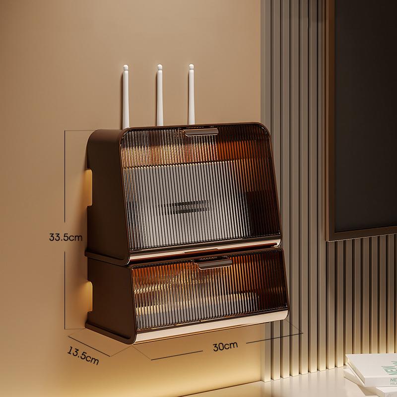 Коробка для хранения маршрутизатора, полка, настенный органайзер для Wi-Fi, коробка для розеток без перфорации, коробка-органайзер для телеприставки, коробка для хранения в гостиной