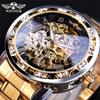 WINNER Watch Men's Fashion Casual Classic Popular Openwork Rhinestone Manual Mechanical Watch