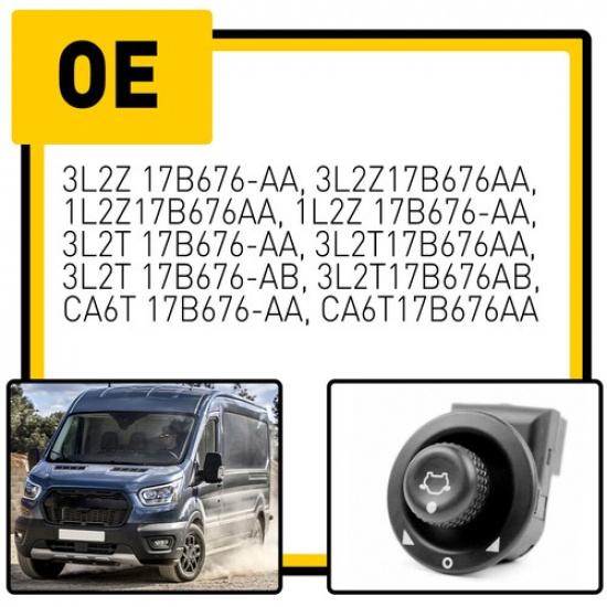 For 2015-23 Ford Mirror TRANSIT Adjustment Control Switch Lever Button On Dash