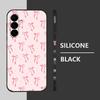 Чехол с рисунком из мультяшных бантиков для Samsung S26 S25 Ultra S24 S23 S22 Plus S21 FE A15 A16 A17 A35 A36 A54 A55 A56 5G Мягкая силиконовая крышка