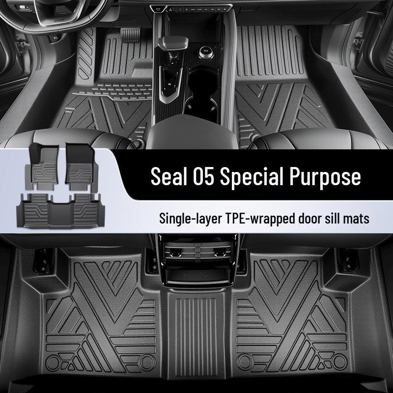 Автомобильные коврики BYD Seal 05DMi 2025 года, полный комплект, 5 шт., из ТПЭ.