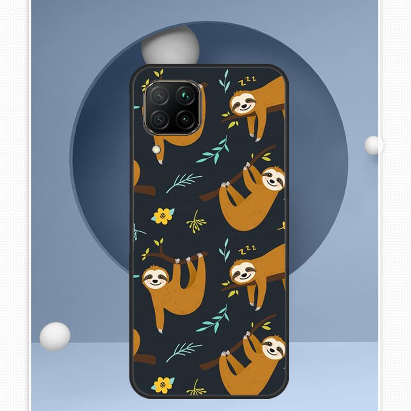 Sloth Cute Animal For Huawei P30 P60 Pro P20 P40 Lite Nova 9 10 SE 12s 12i 11i 8i Y91 Y60 Y70 Y72 Y90 Y61 Case