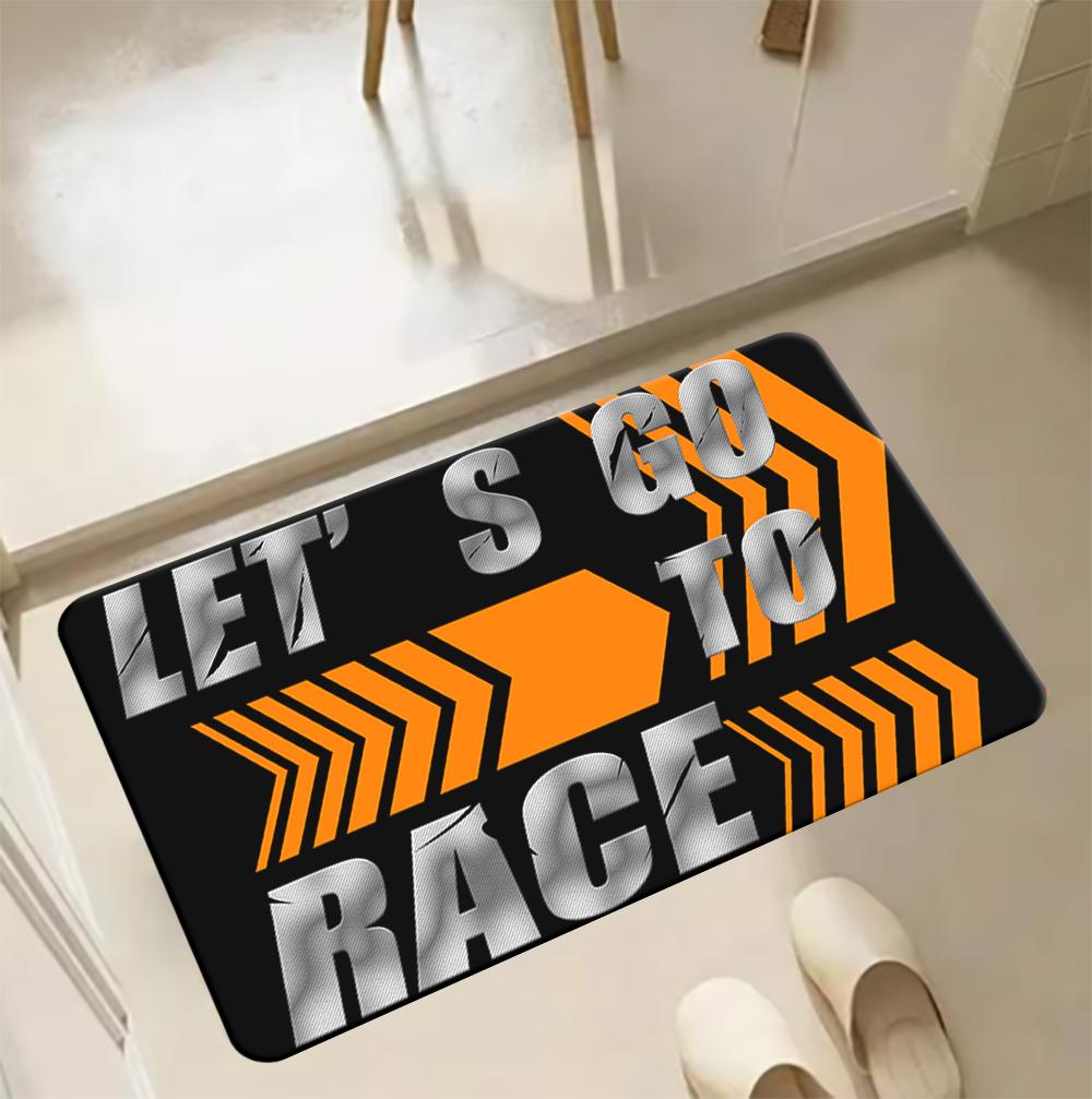 Motorcycle Mat Garage Mat Racing Display Carpet Bedroom Corridor Decorative Mat Slip-resistant Dirt-Resistant And Washable