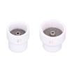 2Pcs TIG Welding Cup 12#/14# Ceramic Nozzle Accessory Set Kit for WP9/17/18/20/25/26(White )