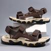 39-47 Men's Sandals Lightweight Casual Leather Shoes Large Size Sandals Camel Sandals for Men