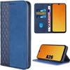 Protective Case - BOOLING - for Samsung Galaxy A26 5G - Navy Blue Synthetic Leather - Shockproof - Mosaic
