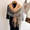 70*180cm Women Gradient Colors Scarf Long Shawls and Wraps for Party Dress Lightweight Pashmina Fashion Scarves