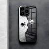 Чехол для телефона с иллюстрацией Белого Лебедя Для IPhone 17 Air 16 E Pro Max 15 14 13 Mini 12 Pro 11 Max Plus Черная Стеклянная Крышка