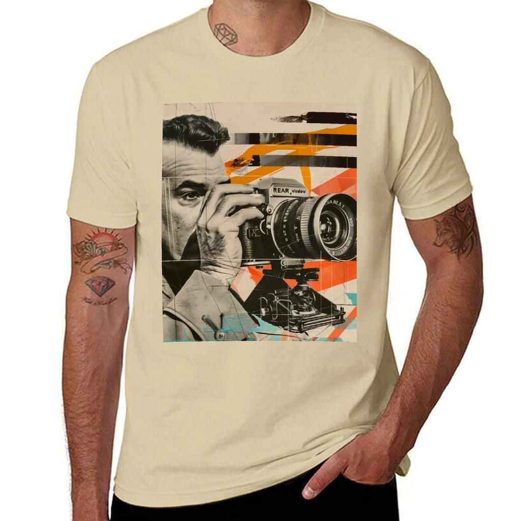 Retro Rear Window Hitchcock Inspired Retro Pop Art Tshirt Plus Sizes Kawaii Clothes Unisex Graphic T Shirts