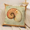 Vintage Sea Creatures Cushion Cover Pillow Case Short Plush Square Throw Pillow Covers Pillowcase Sofa Home Decor Gift