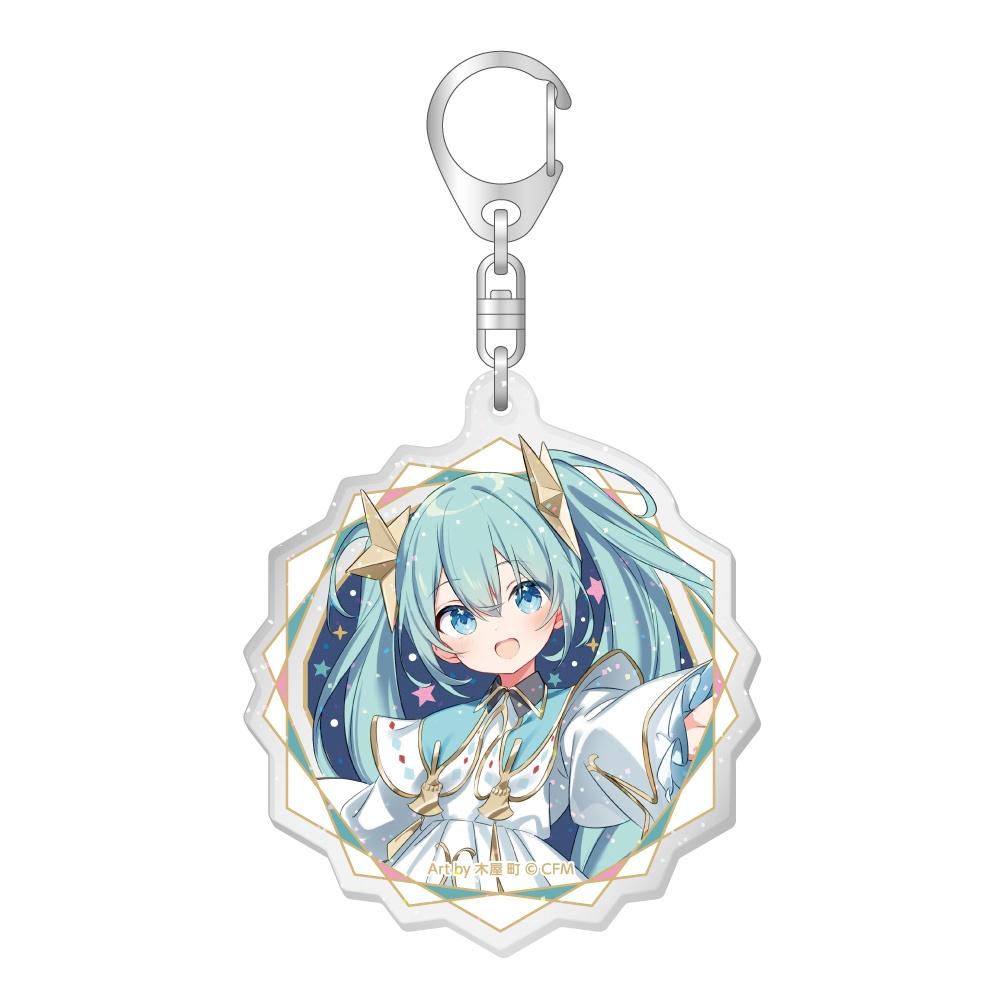 Vocaloid Hatsune Miku Xmas Shop 2023 Trading Acrylic Keychain With Glitter 1box 6pcs