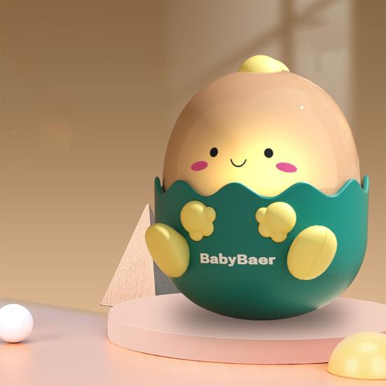 Игрушка-неваляшка в виде динозавра с ночником, успокаивающая музыка, сенсорное развитие, снятие стресса, раннее образование