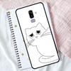 Забавный Милый Кот Лайн-Арт Чехол Для Samsung Galaxy M16 M32 M52 M14 M54 M13 M33 M53 M56 M36 M31 M11 M12 M35 M55 M15 M06