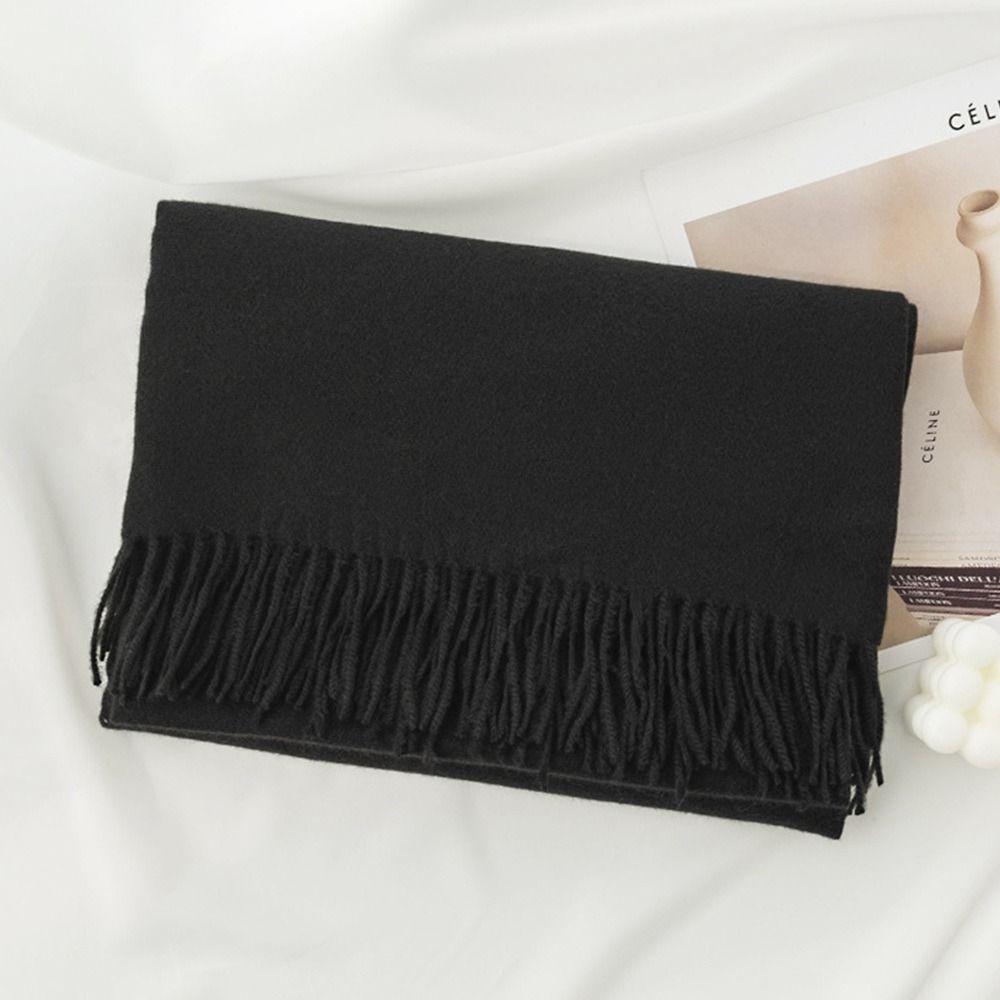 All-Match Long Scarf Tassel Headkerchief Fashion Hijab for Men Women