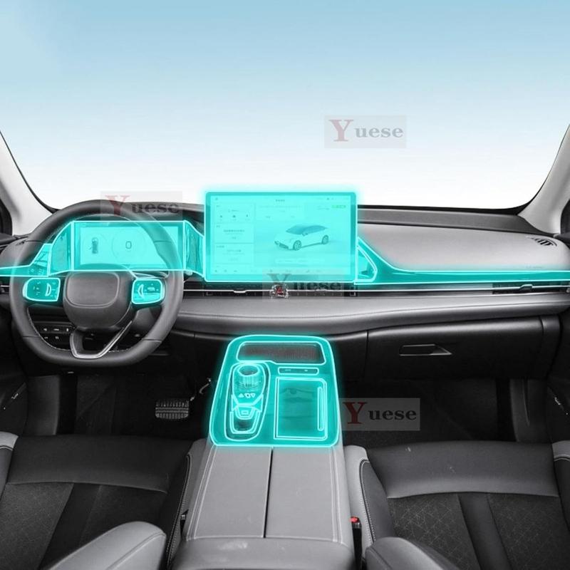 Для Aion S Plus - Прозрачная защитная пленка из ТПУ для центральной консоли автомобиля, наклейка против царапин