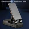 Держатель для мобильного телефона, Bluetooth-совместимый, с беспроводным телескопическим динамиком, отличная несущая способность, противоскользящая нижняя часть