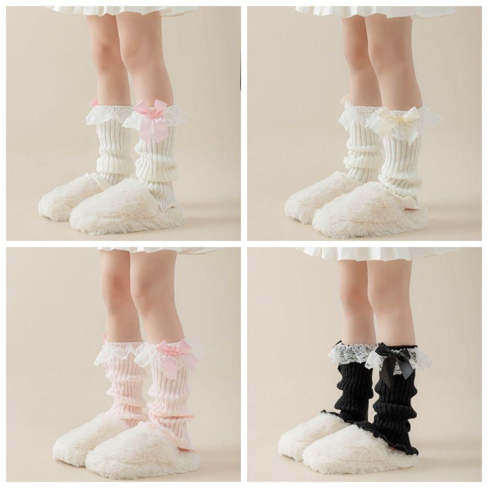 Lace Mid Calf Stacking Socks Y2K Girl Leg Cover New Girls Lolita Lace Sock Cover Girls