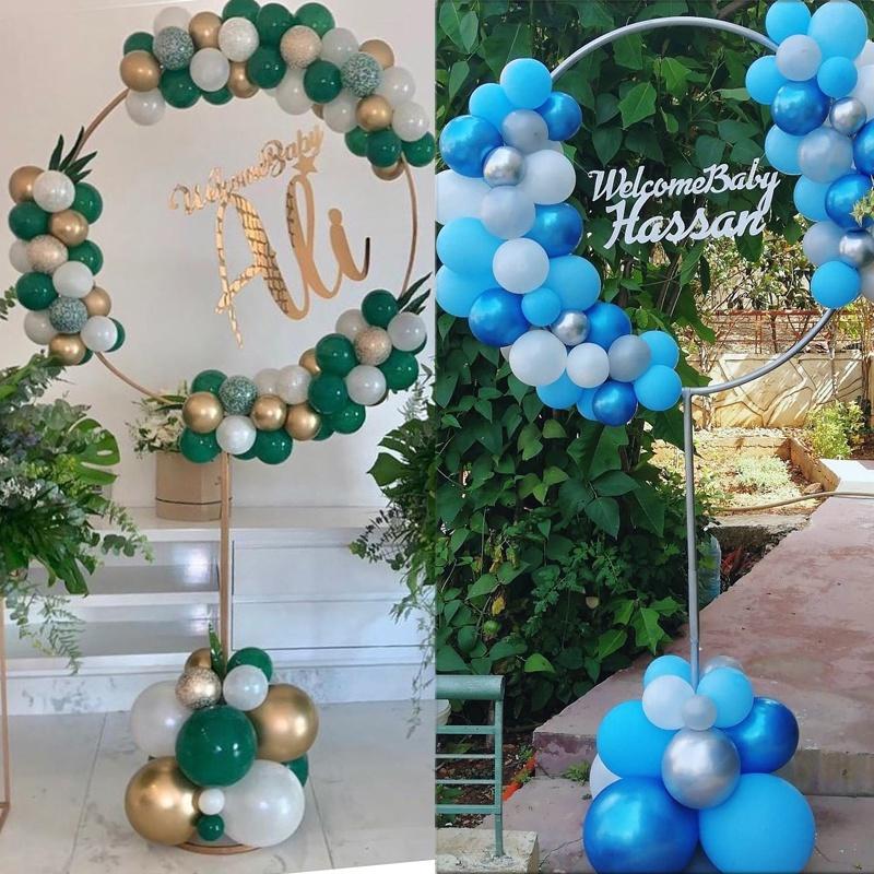 163x73cm Circle Balloon Arch Frame Balloons Stand Holder Kit Wedding Decorations Balloon Birthday Party Baby Shower Balloon Decor