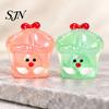 Unique Party Favor Gifts 12Pcs Glow in Dark Mini Christmas Gift Box Figurines, Luminous Elf Cute Desktop Decorations Ornaments, Tiny Statues for Micro