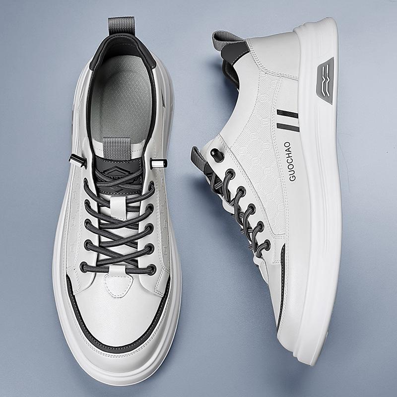 Мужская обувь нескользящая и износостойкая кроссовки низкий верх толстая подошва одинарная обувь повседневная обувь летняя спортивная обувь 2025 прямые продажи