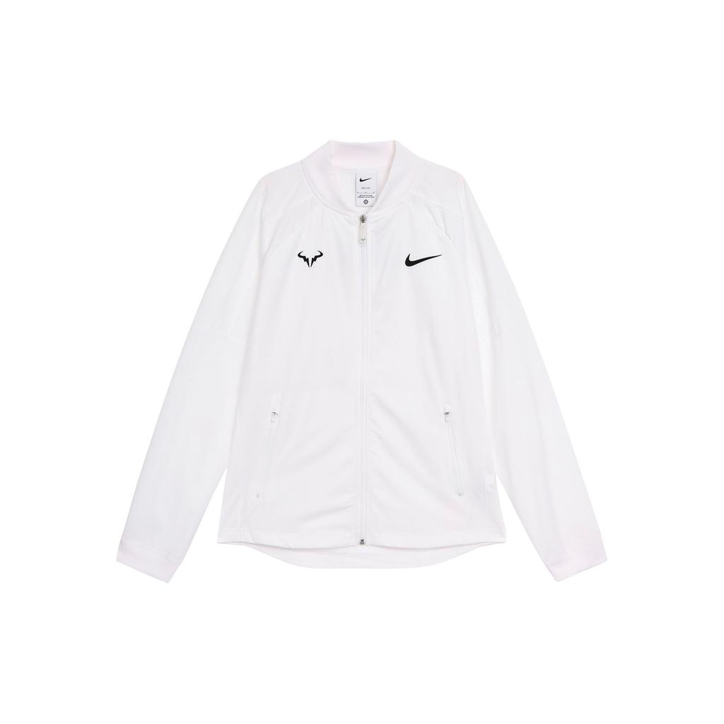 Nike Куртка Dri-FIT Rafa Quick-Dry Zipper Breathable с длинным рукавом Мужские куртки Белого цвета DV2886-100