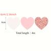 1pc Rose-Golden Pink White Party Decorations - Paper Heart Streamers Garland Galentines Valentines Day Decorations