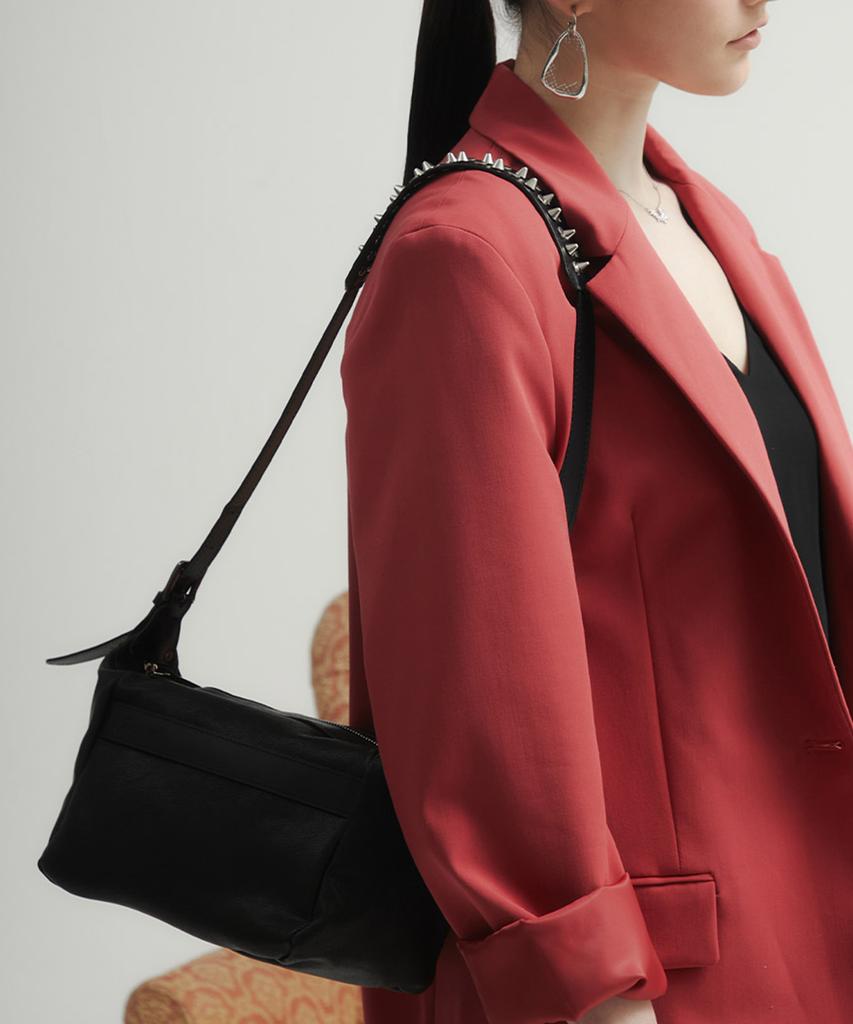 Jina In Ny Lucy Sling Cross [Black Leather]