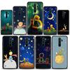 Little Prince Starry Sky Fox Phone Shell for Redmi K40 K40S K50 6 6A 7 7A 8 8A 9 9A 9C 9T 10 10C Pro Plus Black Soft Case Cover