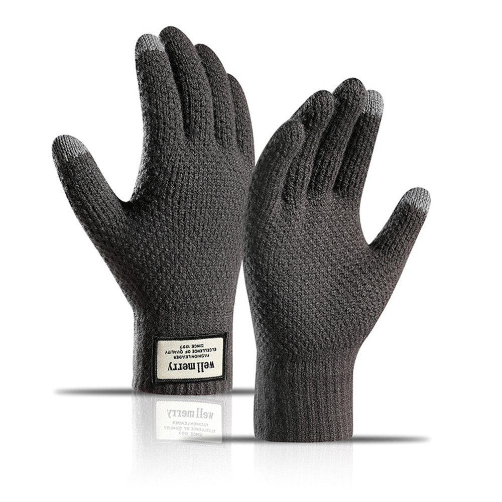 Winter Autumn Business High Quality Warm Male Mitten Touch Screen Men Gloves Wool Cashmere