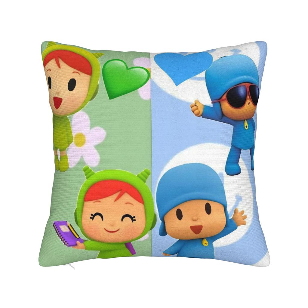 Decorative Pillow Cover Pocoyoes Cartoon Comdy Stuff Home  Throw Pillow Case Cover Drop Shipping Multi-Size