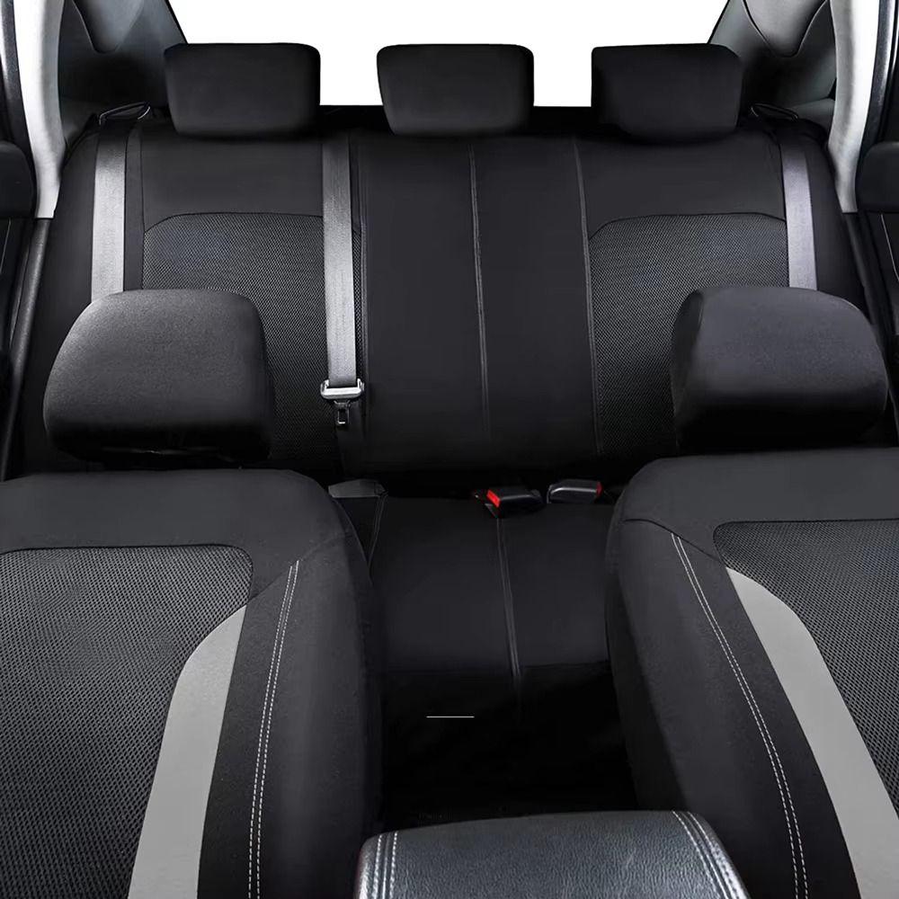 Universal Fit Mesh Seat Covers Gray Mesh 1/2 Seats Cover Rear Seat Split Car Seat Cover Set Unisex