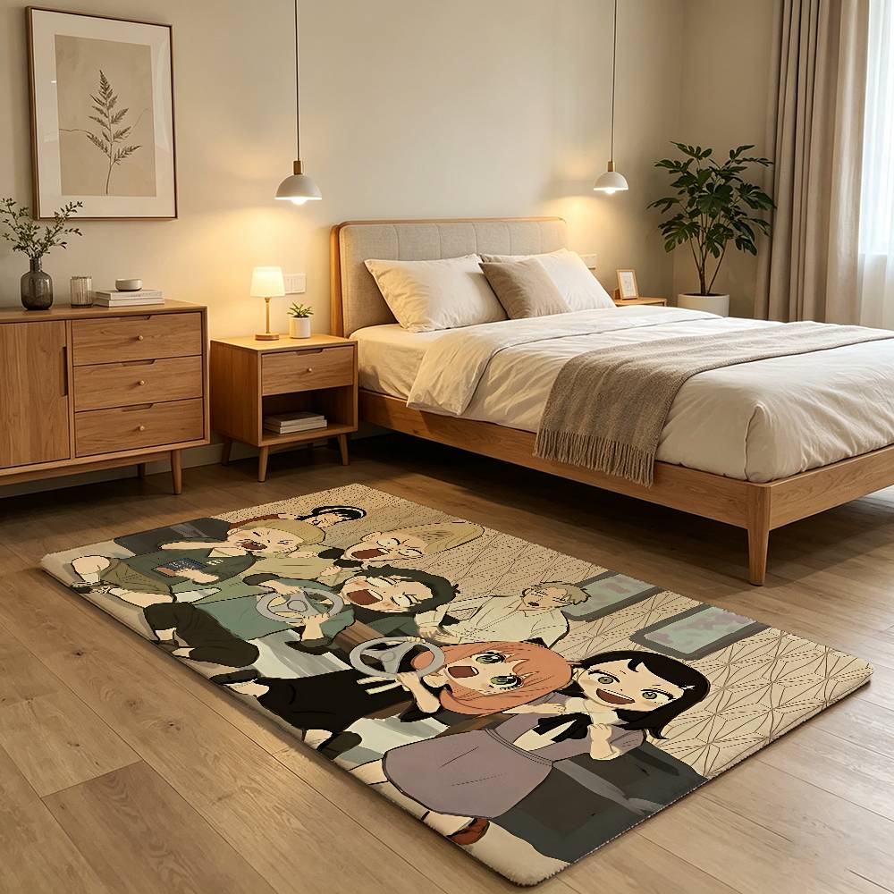 Anime S-spy-familys Carpet Bathroom Anti-slip Mat Door Mat Home Decoration Mat Entrance Door Mat Scratch-resistant Door Mat